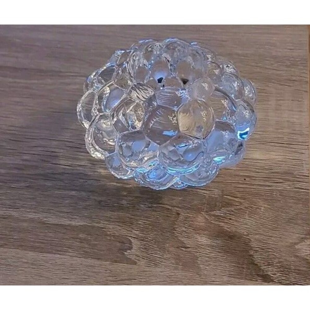 Orrefors of Sweden Raspberry Votive Holder Signed, Candle Holder, Art Deco